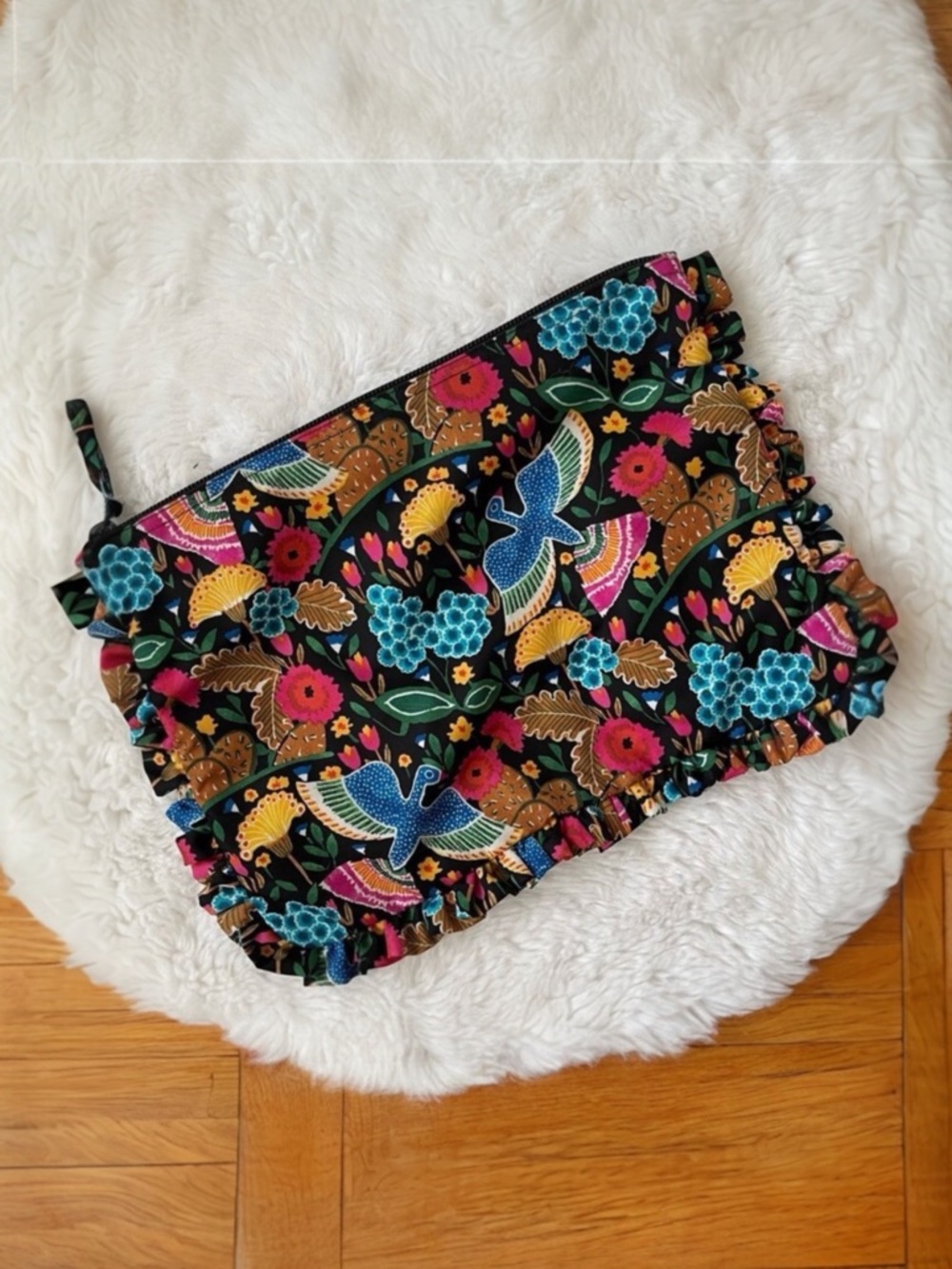 LA DOUBLE J Woman bag Floral Hand Pochette